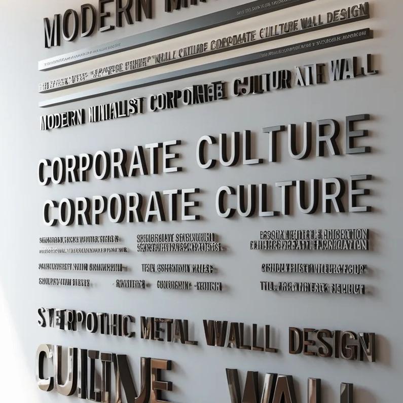 reception 3D letter company logo printing