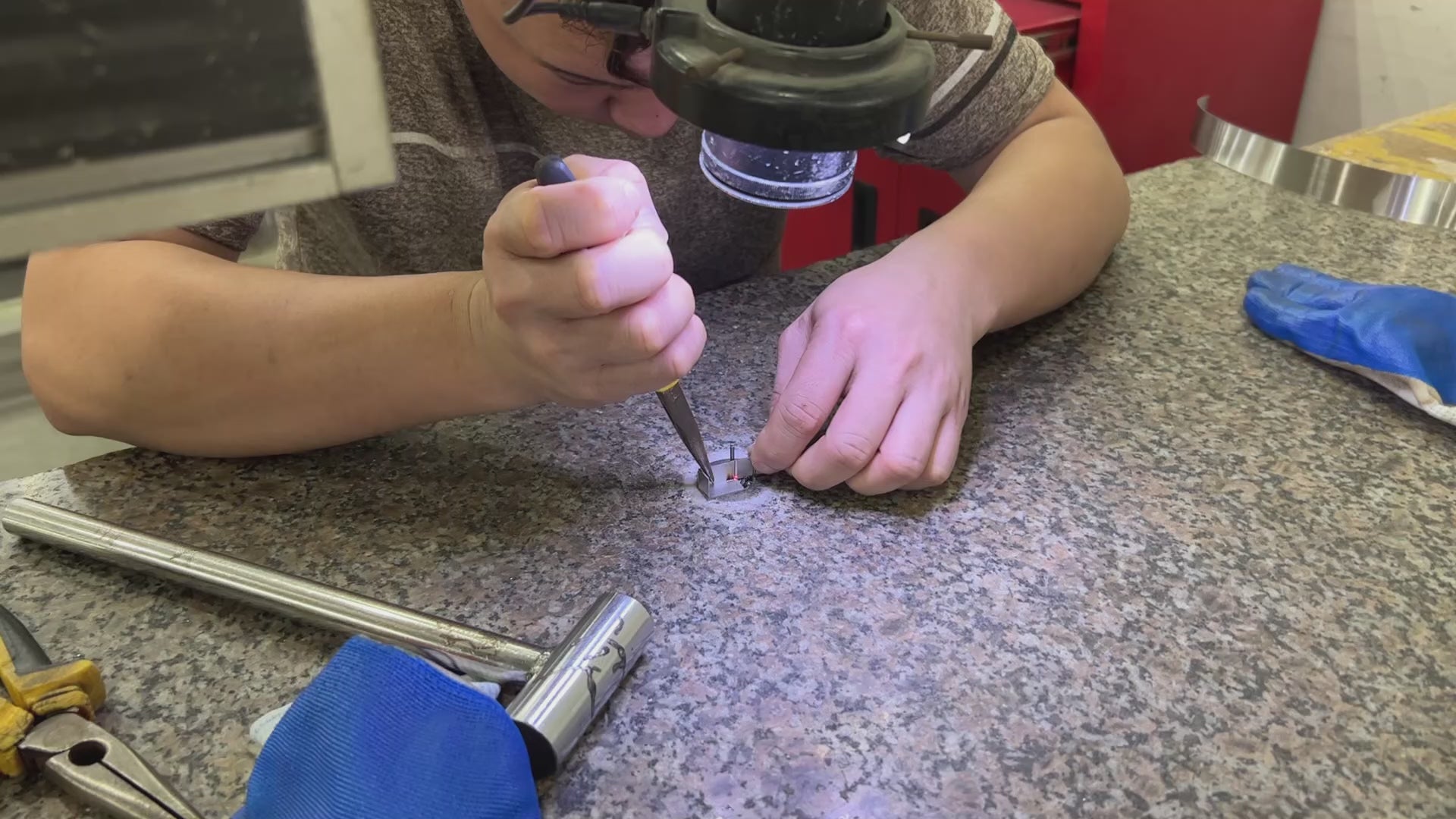 Load video: we have machine to do Welding and Sanding and Grinding