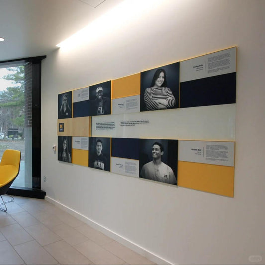 reception 3D letter company logo culture wall